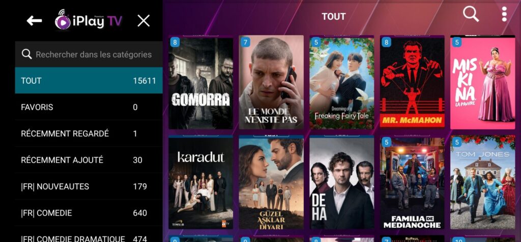 iPlay IPTV Premium séries